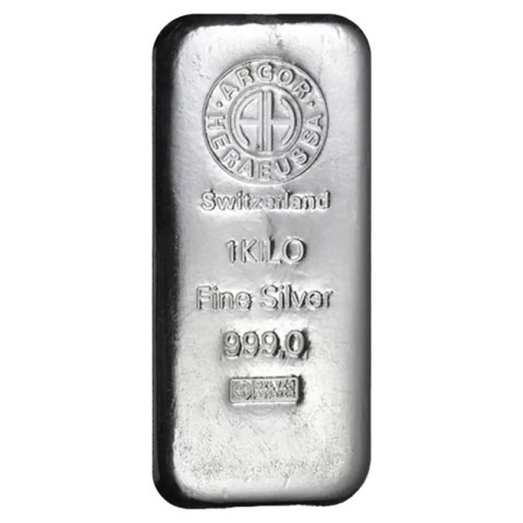 1 kg Silver Bar | Argor-Heraeus