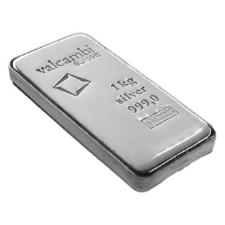 1 kg Silver Bar | Valcambi