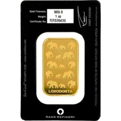 1 oz Gold Bar | Loxodonta Africana | Rand Refinery