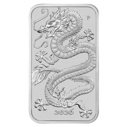 1 oz Dragon Rectangular Silver Coin 2026