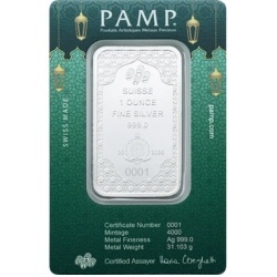 1 oz Silver Staff PAMP Eid Mubarak