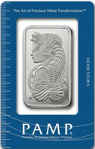 1 oz Lady Fortuna Silver Bar | PAMP Suisse