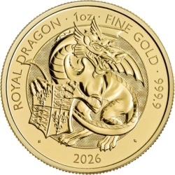1 oz Tudor Beasts Royal Dragon Gold Coin | 2026