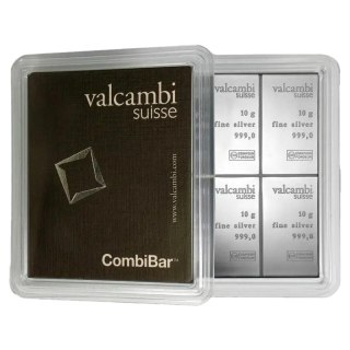 10 x 10 g CombiBar Silver Bar | Valcambi