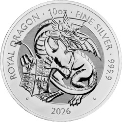 10 oz The Beasts of the Tudors Royal Dragon Silver Coin | 2026
