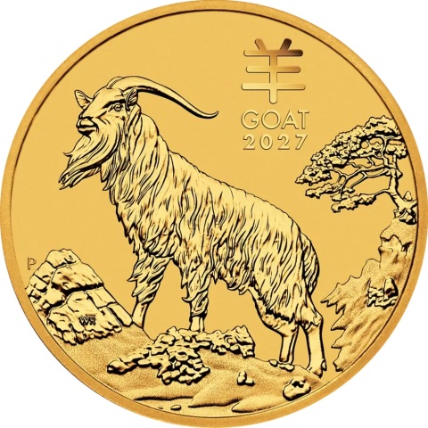 1/10 oz Lunar III Year of the Goat Gold Coin | 2027