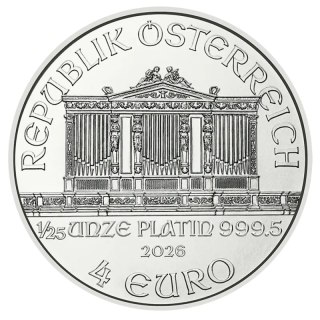 1/25 oz Vienna Philharmonic Platinum Coin | 2026