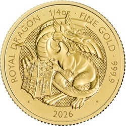 1/4 oz Tudor Beasts Royal Dragon Gold Coin | 2026