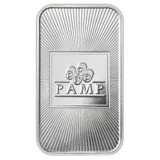 20 x 1 oz Silver Bars in a Tube | PAMP Suisse