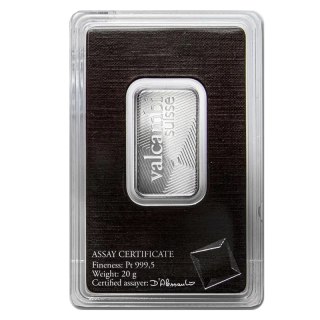 20 g Platinum Bar | Valcambi