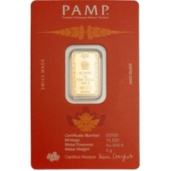 5 g PAMP Buddha gold bar