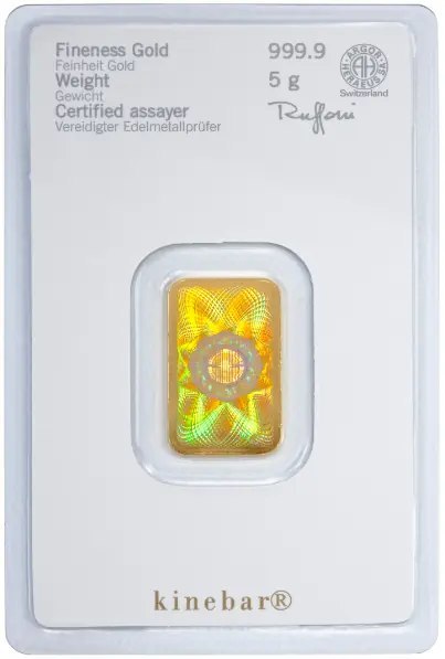 Heraeus Kinebar® 5g Gold Bar with Hologram