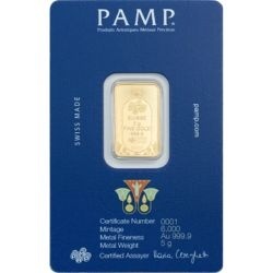 5g Golden Bar PAMP Lucky Scarab