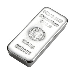 Heraeus 1 kg Silver Bar Cast