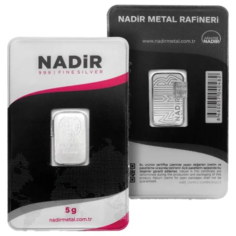 5 g Silver Bar | Nadir Metal Rafineri