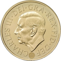 Podwójny Suweren Karol III 2026 złota moneta próba 916,7 w kapslu