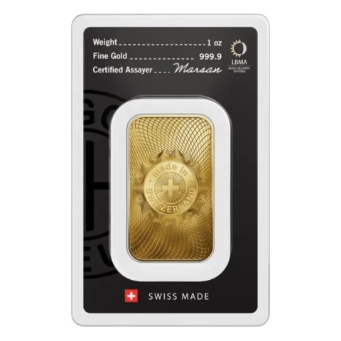 1 oz Gold Bar | Argor-Heraeus – reverse