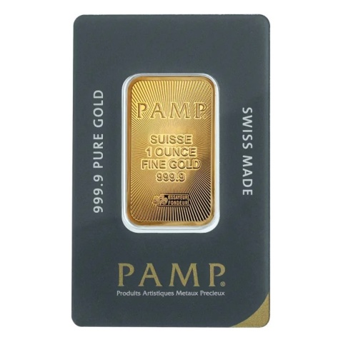 1 oz Gold Bar | PAMP Suisse – obverse