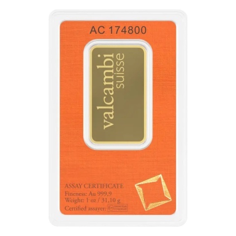 1 oz Gold Bar | Valcambi