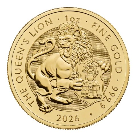 1 oz Royal Tudor Beasts Queen's Lion Gold Coin | 2026