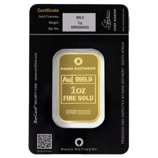 1 oz Gold Bar Loxodonta Africana | Rand Refinery