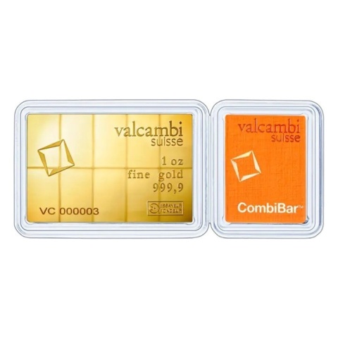 10 x 1/10 oz CombiBar® Gold Bar | Valcambi – reverse