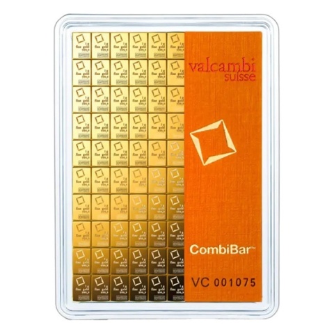 100 x 1 g CombiBar® Gold Bar | Valcambi – obverse