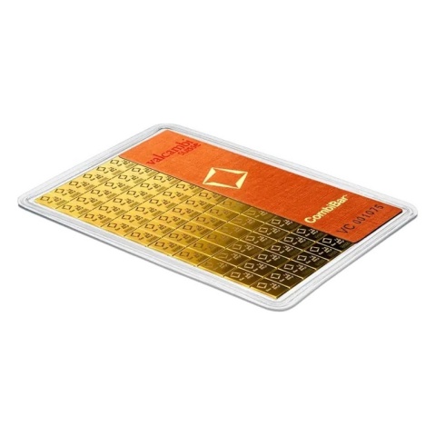 100 x 1 g CombiBar® Gold Bar | Valcambi – reverse