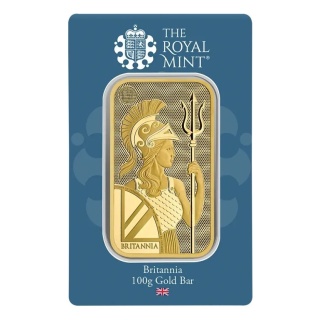 100 g Britannia Gold Bar | The Royal Mint