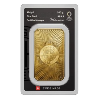 100 g Gold Bar | Argor-Heraeus | Minted