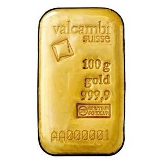 100 g Gold Bar | Valcambi | Cast