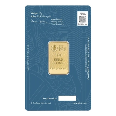 10 g Britannia Gold Bar | The Royal Mint