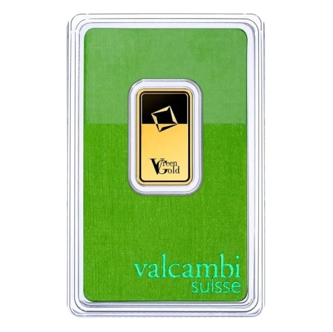 10 g Gold Bar | Valcambi | Green Gold – obverse