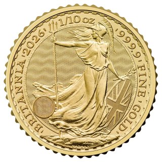 1/10 oz Britannia Charles III Gold Coin | 2026