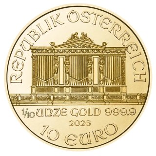 1/10 oz Vienna Philharmonic Gold Coin | 2026