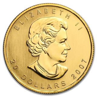 1/2 oz Maple Leaf Gold Coin | Mixed Years