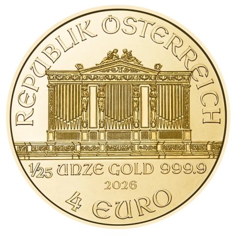 1/25 oz Vienna Philharmonic Gold Coin | 2026