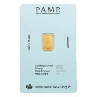 1 g Diego Maradona Gold Bar | PAMP