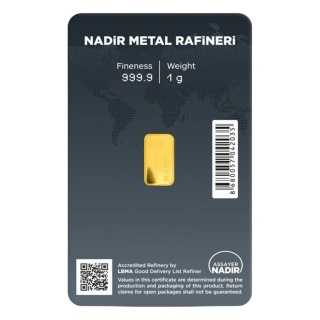 1 g Gold Bar | Nadir | LBMA