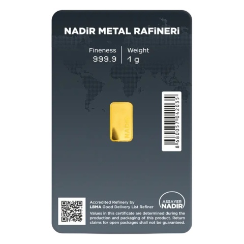1 g Gold Bar | Nadir | LBMA