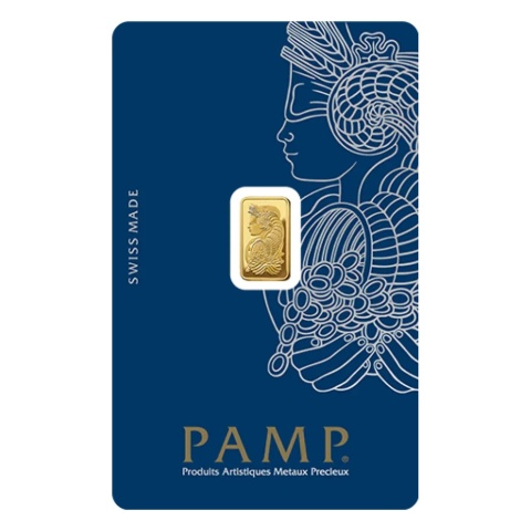 1 g Gold Bar | PAMP Fortuna – obverse