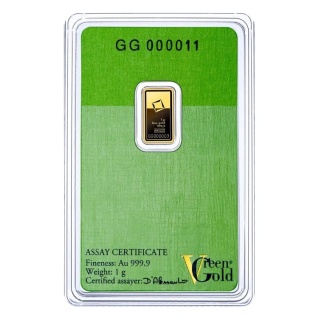1 g Gold Bar | Valcambi | Green Gold