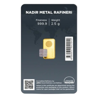 2.5 g Gold Bar | Nadir | LBMA