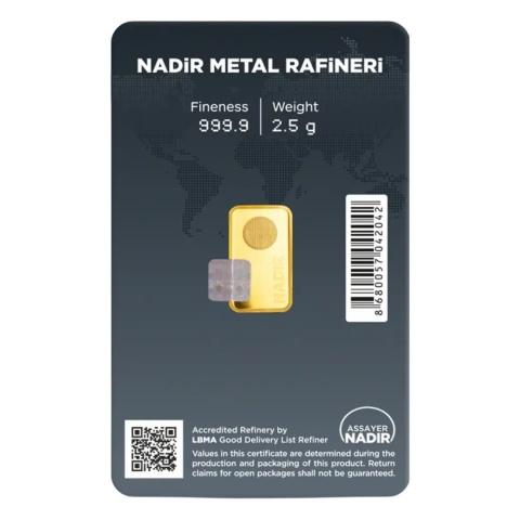 2.5 g Gold Bar | Nadir | LBMA