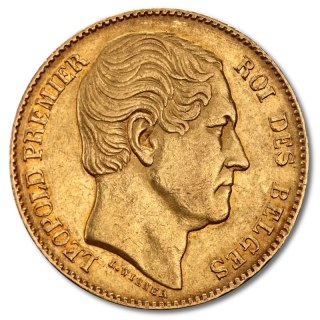 20 Francs Belgium Leopold I Gold Coin | 1831 - 1865