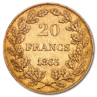 20 Francs Belgium Leopold I Gold Coin | 1831 - 1865