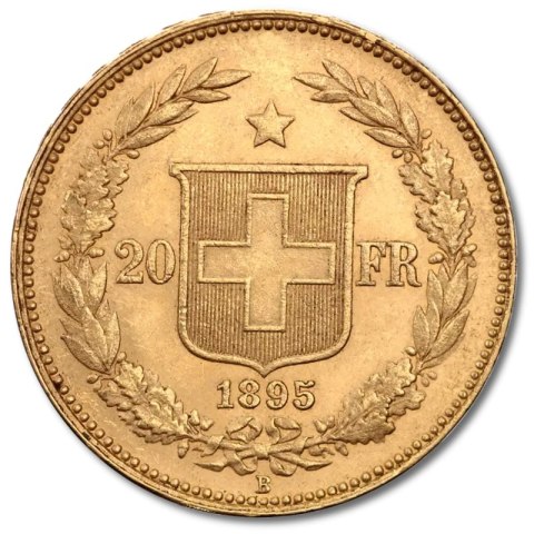 20 Swiss Francs Helvetia Gold Coin | 1883 - 1896