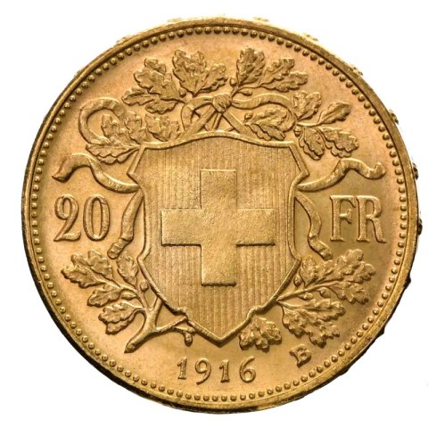 20 Swiss Francs Vreneli Gold Coin | 1897 - 1949