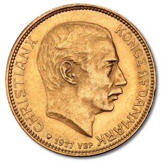 20 Kroner Denmark Christian X Gold Coin | 1913 - 1917