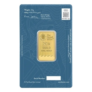 20 g Britannia Gold Bar | The Royal Mint